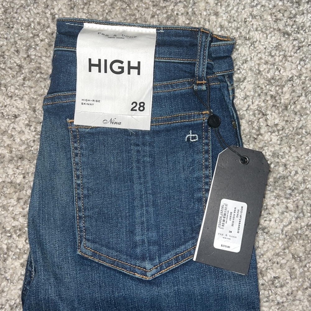 Rag& Bone Nina High rise skinny jeans